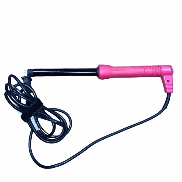 NuMe tourmaline curler wand for hair; pink